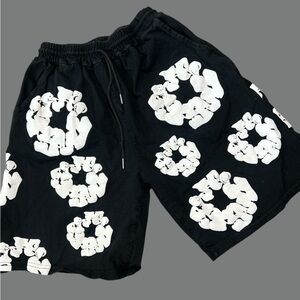Denim Tears The Cotton Wreath Shorts 'Black'